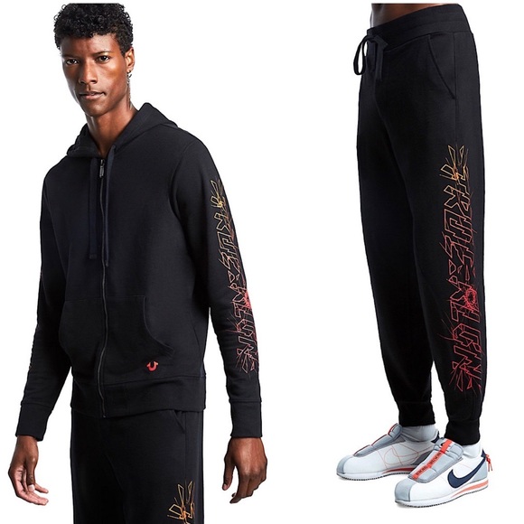true religion sweat suit mens
